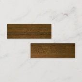 Mini dunkle hölzerne Apotheker-Visitenkarte Visitenkarte (Vorne/Hinten)