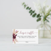 Mini-Duschdiapier Begleitkarte (Stehend Vorderseite)