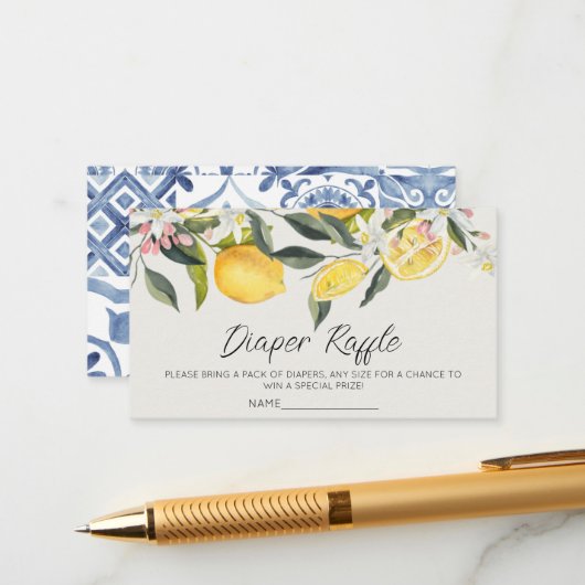 Mini-Dusche-Degustation Begleitkarte (Vorderseite/Rückseite Beispiel)