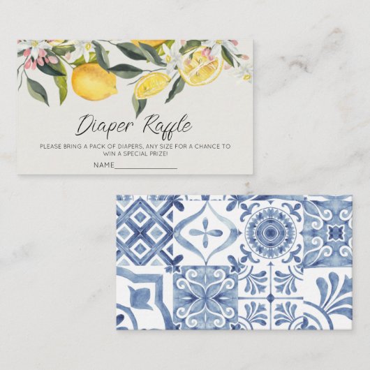 Mini-Dusche-Degustation Begleitkarte (Vorne/Hinten)