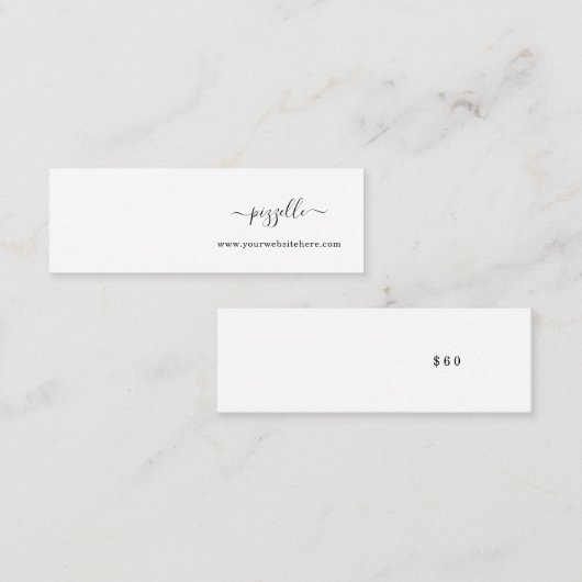 Mini-Earring-Display-Karte Mini Visitenkarte (Vorne/Hinten)