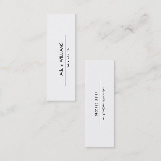 Mini einfache Minimalistische Geschäfts-Karte Mini Visitenkarte (Vorne/Hinten)