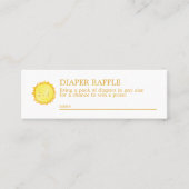 Mini-Einschlusskarte für den Sonnenschein Mini Visitenkarte (Vorderseite)