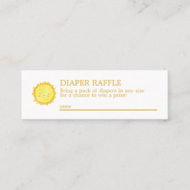 Mini-Einschlusskarte für den Sonnenschein Mini Visitenkarte