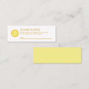 Mini-Einschlusskarte für den Sonnenschein Mini Visitenkarte