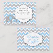 Mini-Elefanten und Mini-Elefanten-Lose Begleitkarte (Vorne/Hinten)