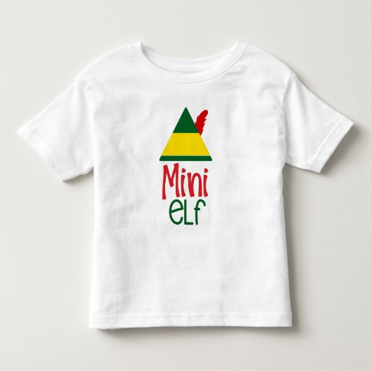 MINI Elf Baby Kinder Weihnachtsurlaub Familienspas Kleinkind T-shirt (Vorderseite)