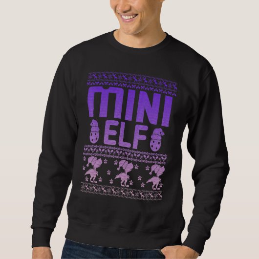 Mini Elf Christmas Family Ugly Xmas Christmas 1 Sweatshirt (Vorderseite)