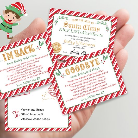 Mini Elf Printable Letters Magical Mini Santa Elf Poster