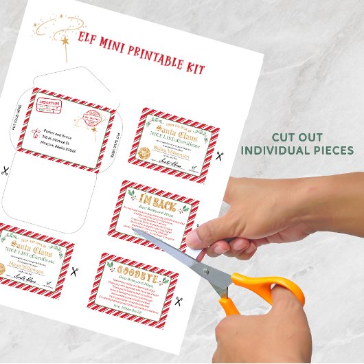 Mini Elf Printable Letters Magical Mini Santa Elf Poster