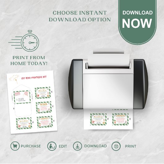 Mini Elf Printable Letters Magical Mini Santa Elf Poster