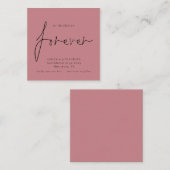 MINI | Entscheidung über Forever Dusty Rose Save t Mitteilungskarte (Vorne/Hinten)