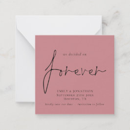 MINI | Entscheidung über Forever Dusty Rose Save t Mitteilungskarte