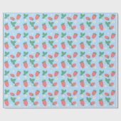 Mini-Erdbeerblüte Geschenkpapier (Flach)