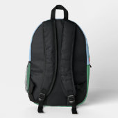 Mini-Erdbeerblüte personalisierbar Bedruckter Rucksack (Rückseite)