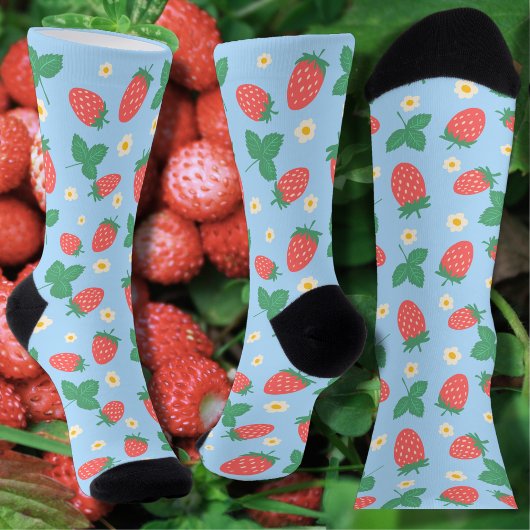Mini-Erdbeerblüte Socken