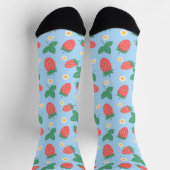 Mini-Erdbeerblüte Socken (Oben)