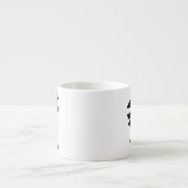 Mini-Espresso-Tasse Abstrakte Kunst Doppelgesicht Espressotasse (Vorderseite)