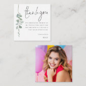 MINI Eucalyptus Foto 21. Danke Mitteilungskarte (Vorne/Hinten)