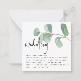 MINI Eucalyptus Informal Script Einladung zur Hoch