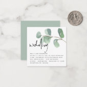 MINI Eucalyptus Informal Script Einladung zur Hoch (Vorderseite/Rückseite Beispiel)