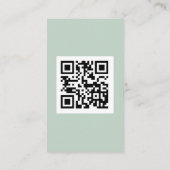 Mini Eucalyptus Script QR Code Angaben zum Hochzei Begleitkarte (Rückseite)