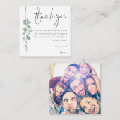 MINI Eukalyptus Foto 30. Geburtstag Vielen Dank Mitteilungskarte (Vorne/Hinten)