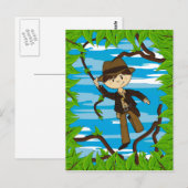 Mini Explorer auf Jungle Vine Postcard Postkarte (Vorne/Hinten)