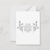 Mini Family Foto Winterurlaub Mitteilungskarte (Rückseite)