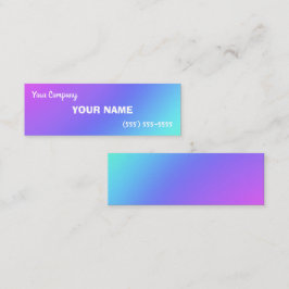 Mini-farbenfrohe, leuchtende Visitenkarten Mini Visitenkarte