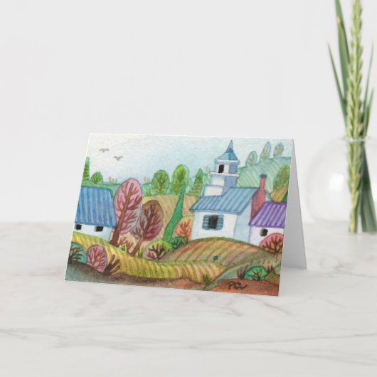 Mini Farmland Lakescape Karte (Vorderseite)