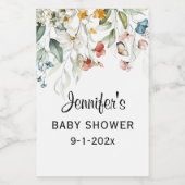 Mini Flasche Baby Dusche Blumenkohl Mini Weinetikett (Einzelnes Label)