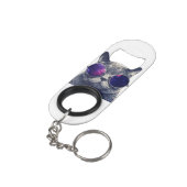 Mini-Flaschenöffner mit Schlüsselanhänger Schlüsselanhängerflaschenöffner (Rückseite Schrägansicht)