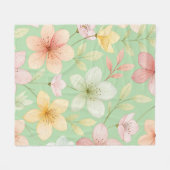 Mini Floral Fleece Blanket (Vorderseite (Horizontal))