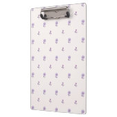 Mini Floral Focus Pastel Lila Klemmbrett (Links)
