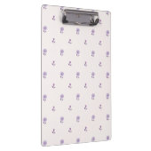 Mini Floral Focus Pastel Lila Klemmbrett (Rechts)