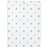 Mini Floral Focus Soft Blue Klemmbrett (Rückseite)