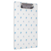 Mini Floral Focus Soft Blue Klemmbrett (Rechts)