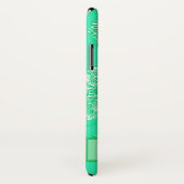 Mini Floral Monogramm Case-Mate iPhone Hülle (Hinten/Rechts)