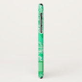 Mini Floral Monogramm Case-Mate iPhone Hülle (Hinten/Links)