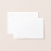 Mini Foil Card Folienkarte (Rückseite mit Umschlag)