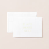 Mini Foil Card Folienkarte (Vorderseite mit Umschlag)