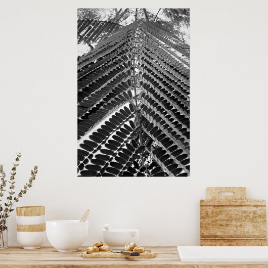 mini folhas - P&B Poster (Küche)