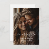 Mini-Foto-Flat-Save the Date-Karte Save The Date (Vorne/Hinten)