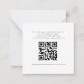 MINI Foto Overlay QR-Code Hochzeit Vielen Dank Mitteilungskarte (Rückseite)