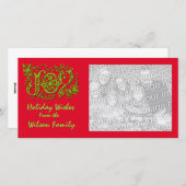 Mini-Fotokarten für Feiertage Feiertagskarte (Vorne/Hinten)