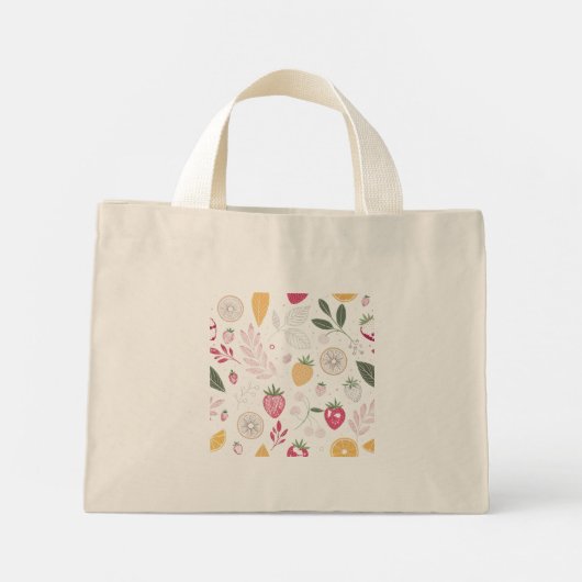 Mini-Fruchtkunst-Tiny-Tasche Mini Stoffbeutel (Rückseite)