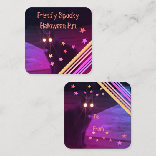 Mini Fun Halloween Paper Grußkarte Begleitkarte (Vorne/Hinten)