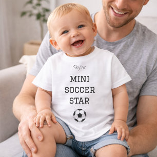 Mini-Fußballstar-Kleidung mit individuellem Babyna Baby T-shirt