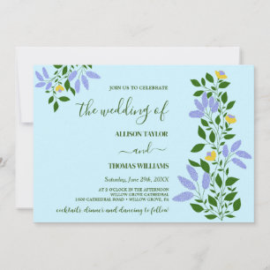 Mini-Garden-Blume Hochzeit Einladung